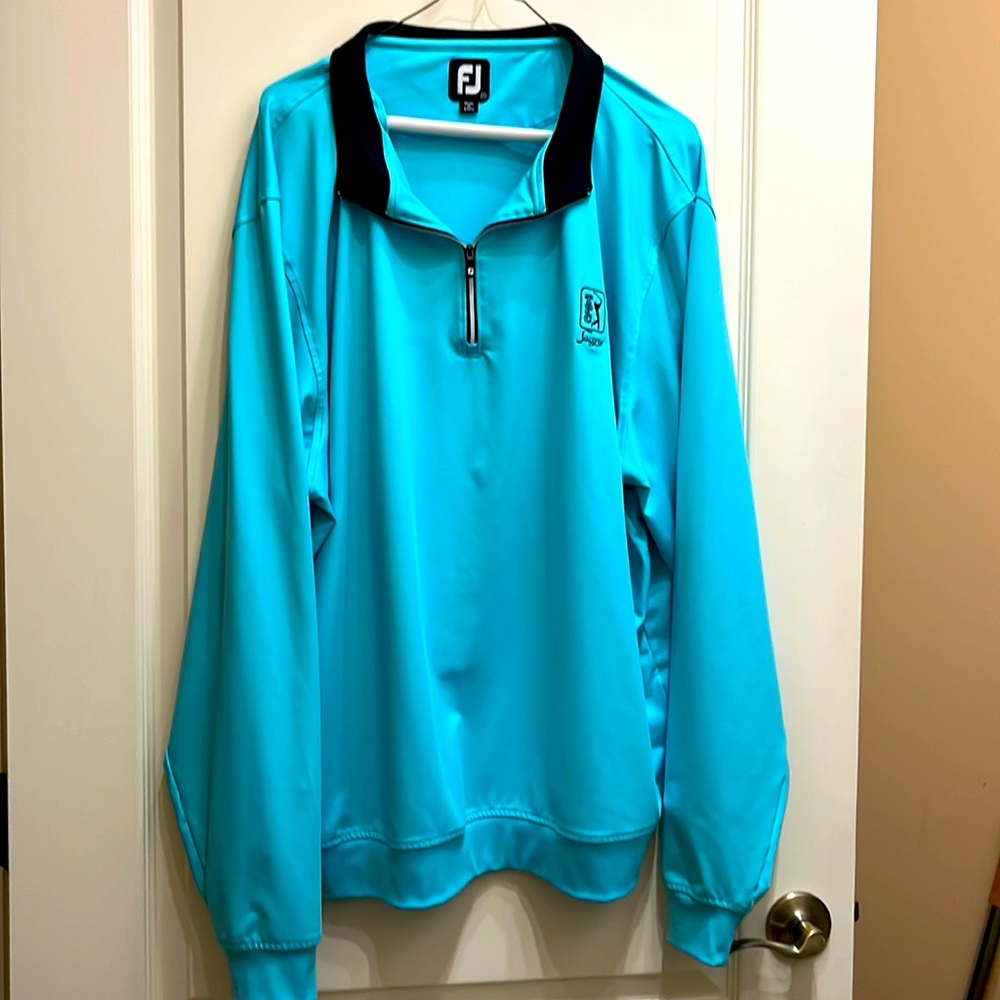 🇺🇸 Foot joy outer golf  jacket. Teal/blue. 2XL. TPC Sawgrass. Excellent cond